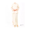 Beige Blossom Kurung - Elegance Redefined