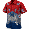 Crimson Azure Batik Shirt
