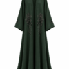 Forest Bloom Embroidered Abaya