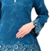 Floral Blue Kurung