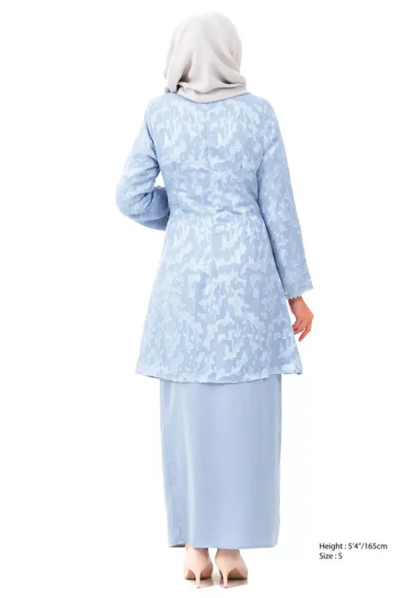 Sky Blue Kurung - Elegance Redefined