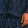Motif Blue Kurung