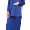 Royal Blue Kurung - Effortless Elegance